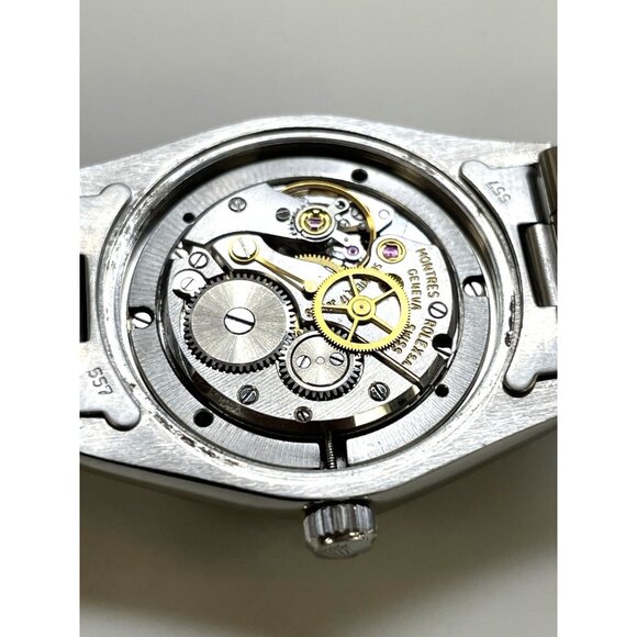 Rolex OysterDate Men's Watch 6694 Swiss Mechanical 70S Stella Green Lacquer Dial - Picture 7 of 16